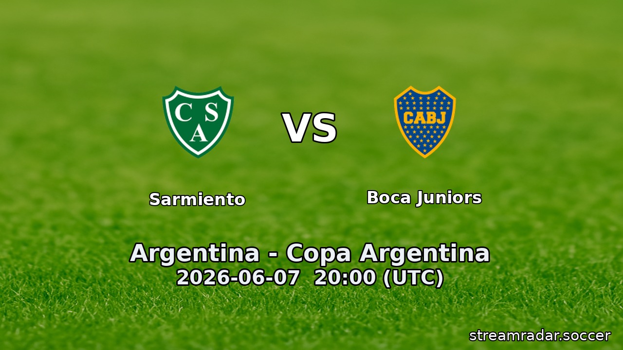 Sarmiento vs Boca Juniors
