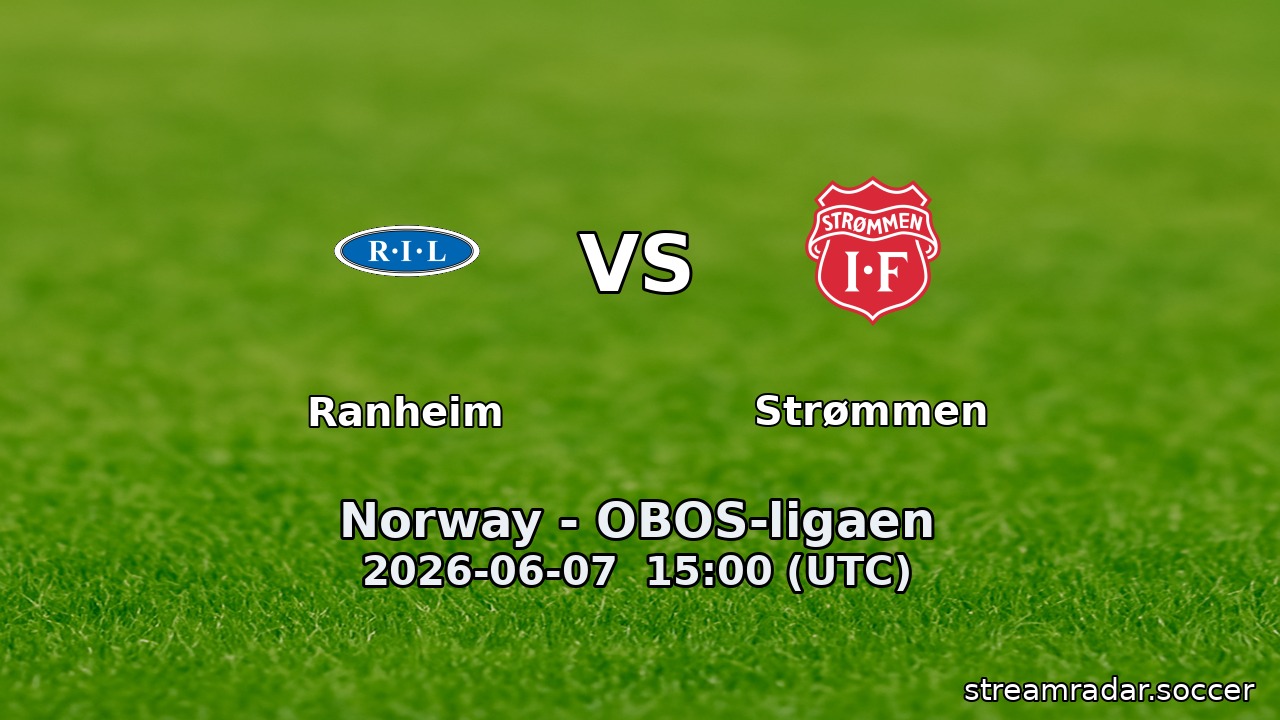 Ranheim vs Strømmen
