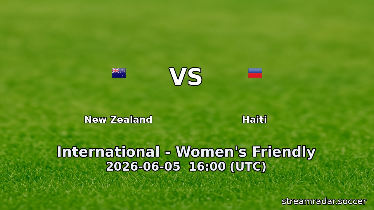 New Zealand vs Haiti