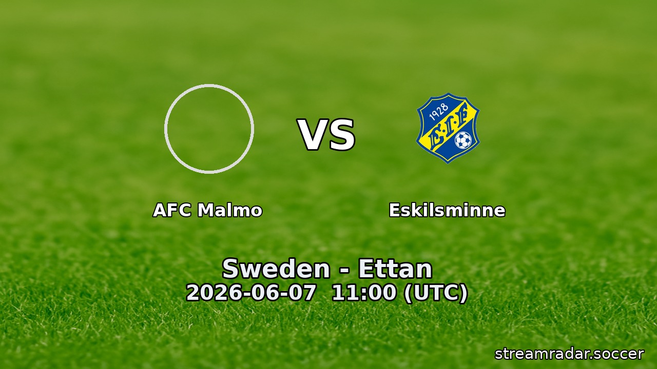 AFC Malmo vs Eskilsminne