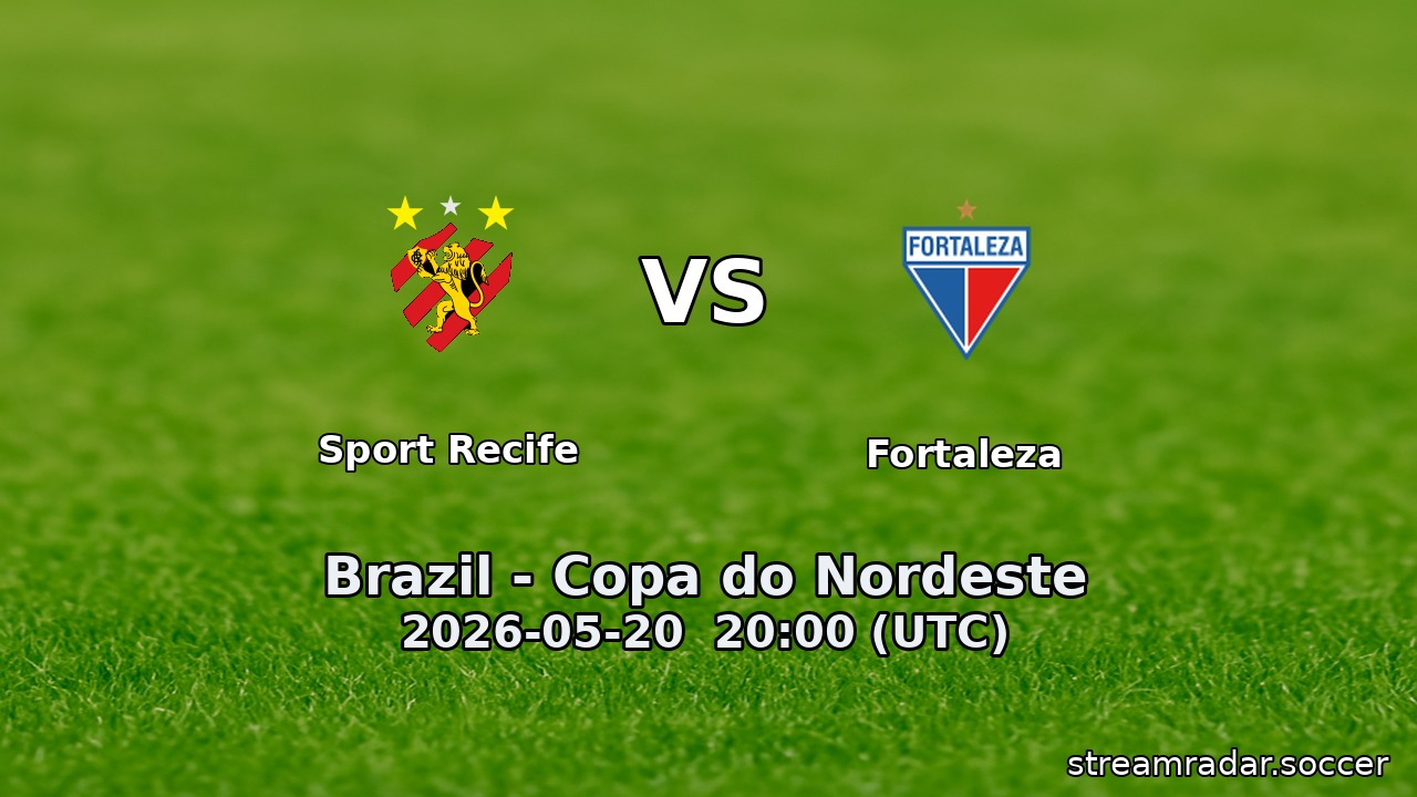 Fortaleza vs Sport Recife