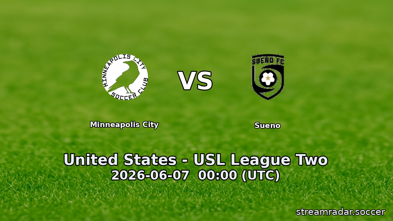 Minneapolis City vs Sueno