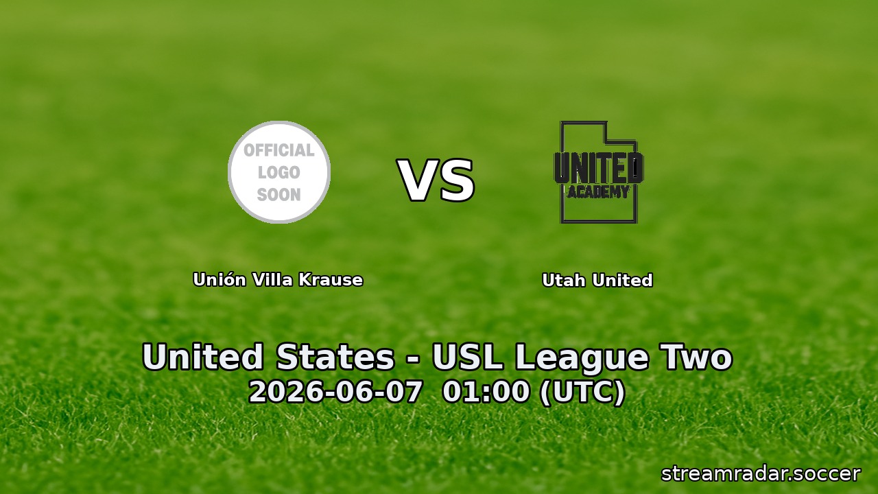 Unión Villa Krause vs Utah United