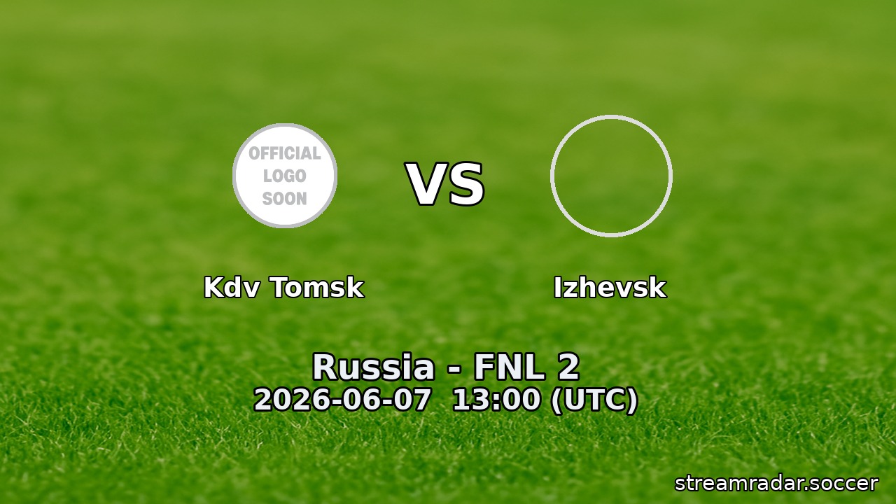 Kdv Tomsk vs Izhevsk