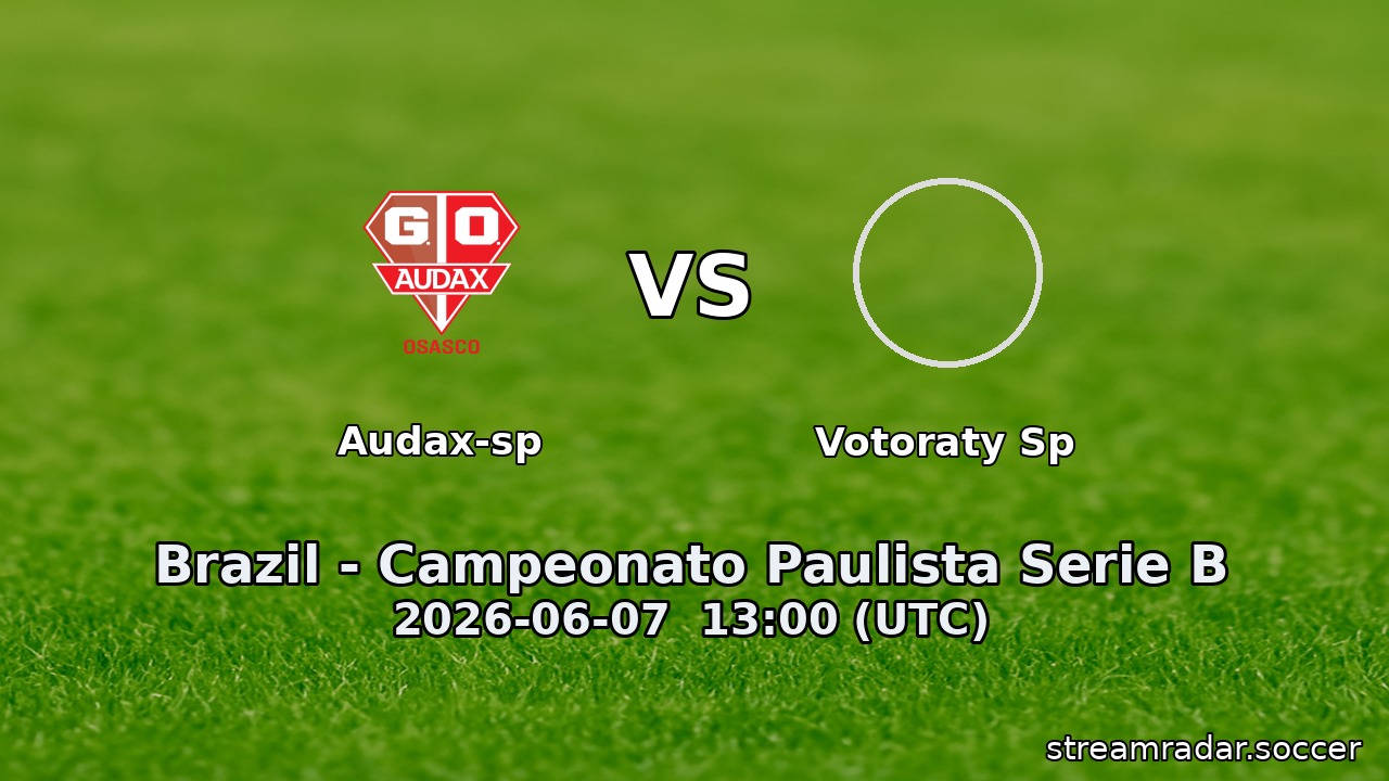 Audax-sp vs Votoraty Sp