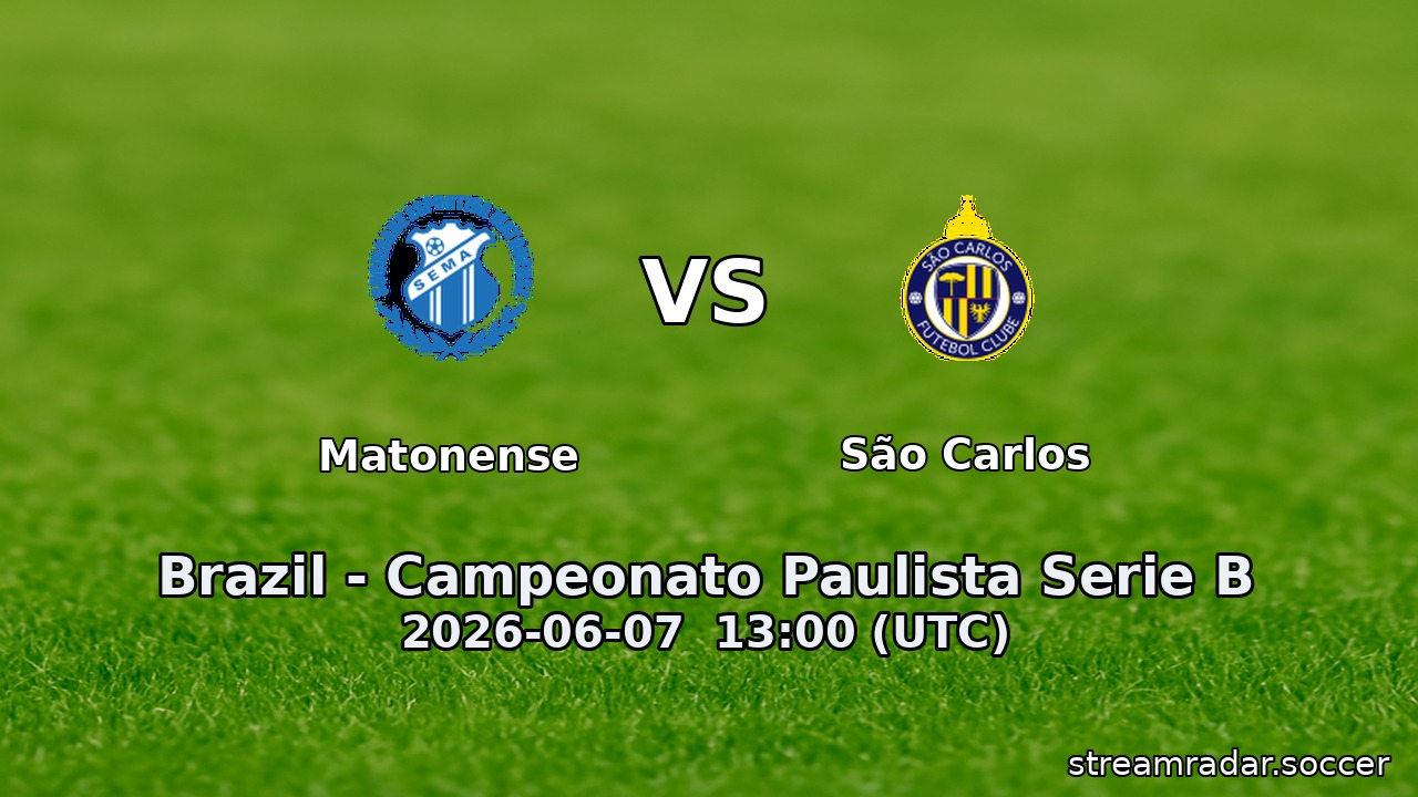 Matonense vs São Carlos