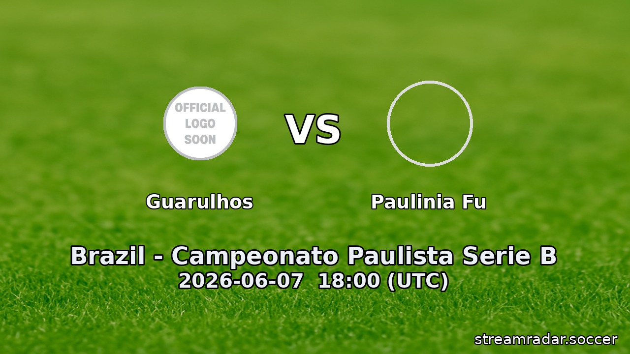 Guarulhos vs Paulinia Fu