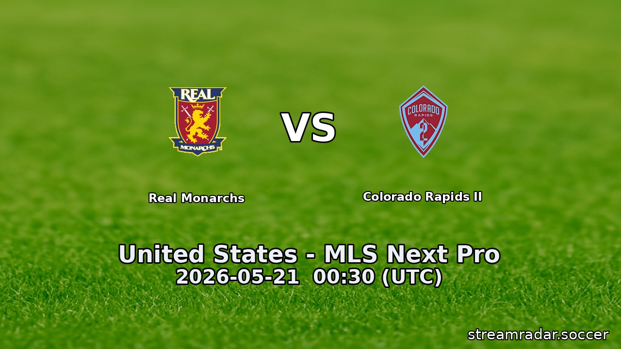 Real Monarchs vs Colorado Rapids II