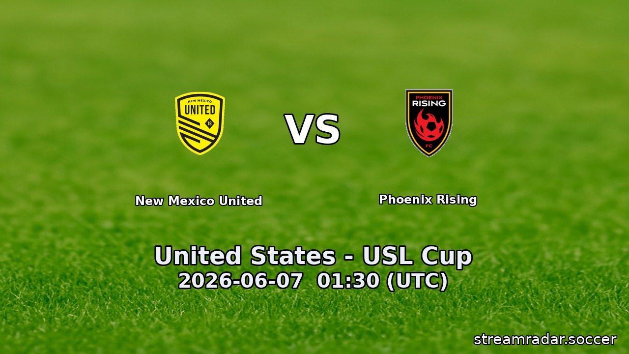 New Mexico United vs Phoenix Rising