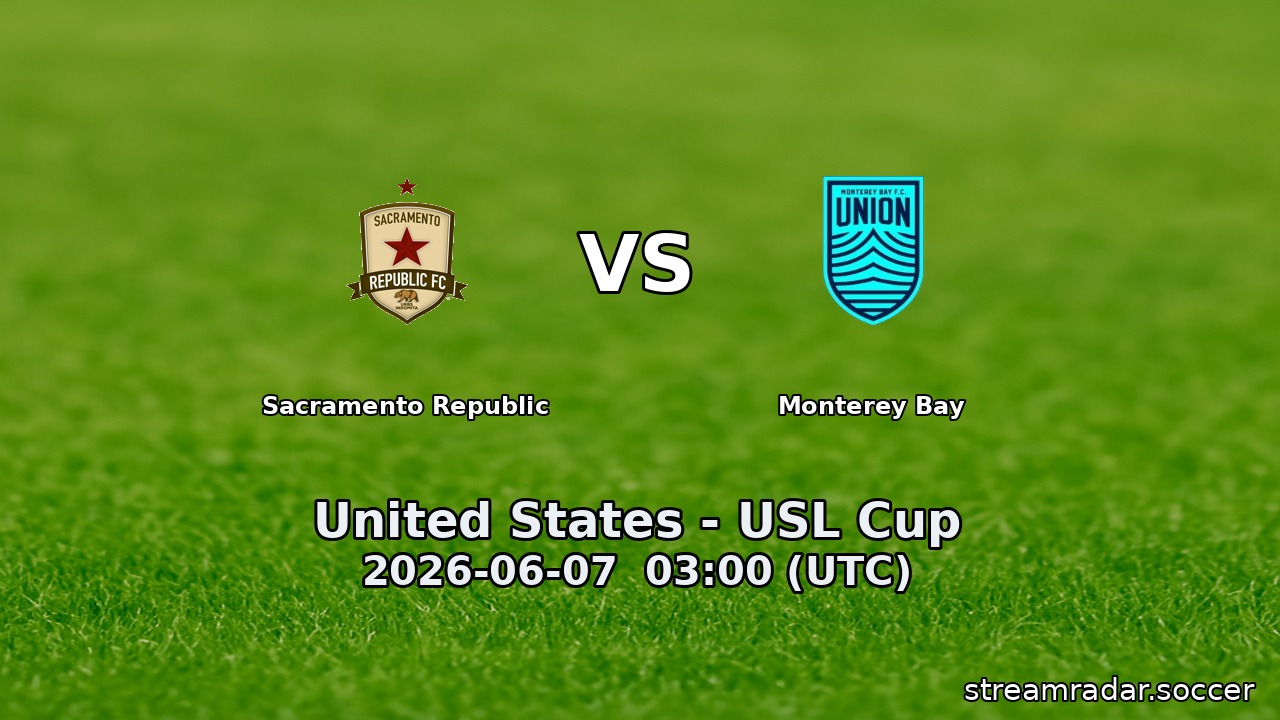 Sacramento Republic vs Monterey Bay