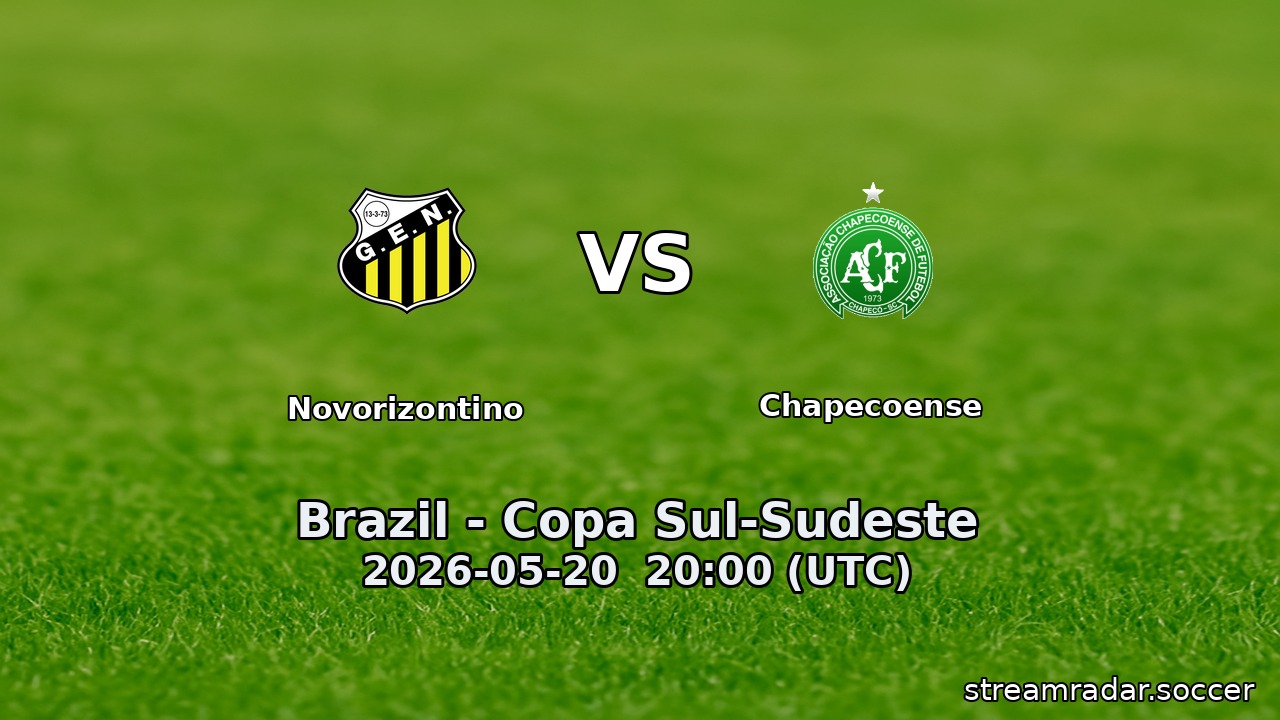 Novorizontino vs Chapecoense
