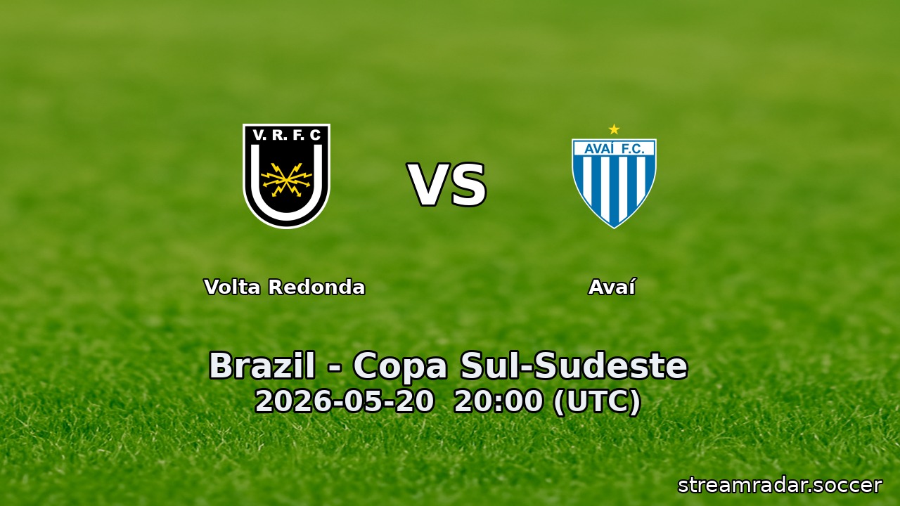 Volta Redonda vs Avaí