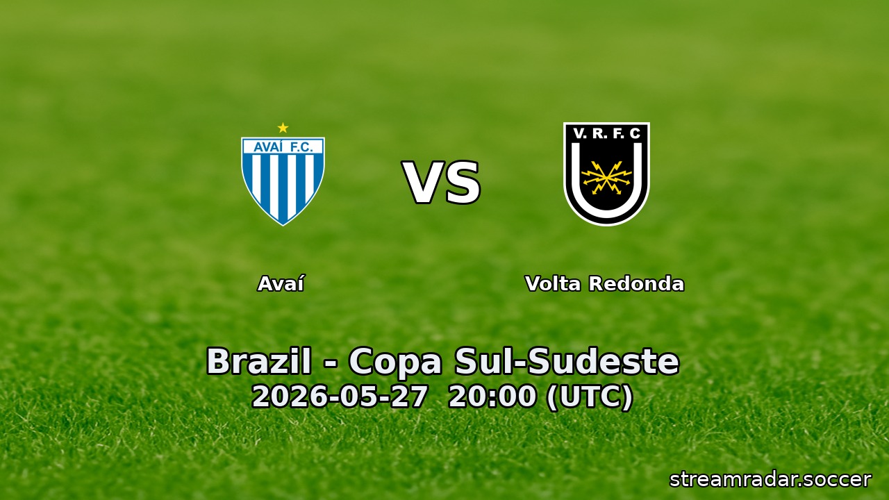 Avaí vs Volta Redonda