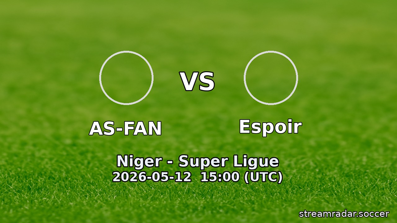 AS-FAN vs Espoir