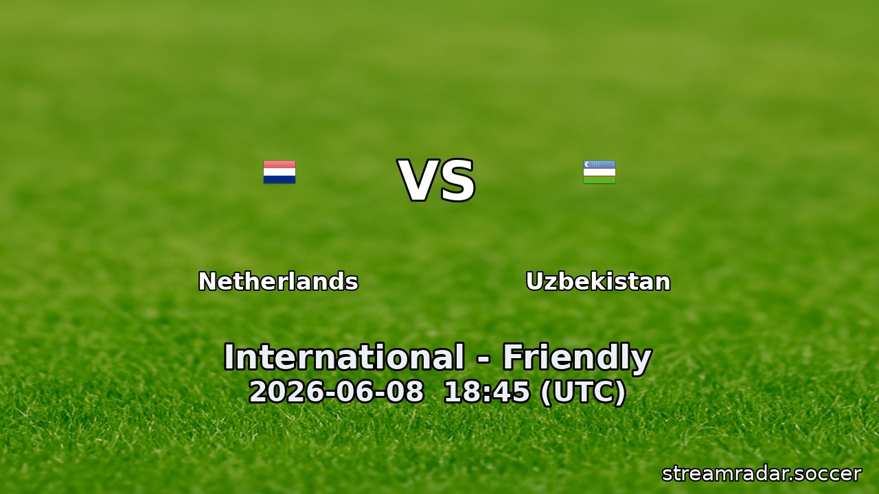 Netherlands vs Uzbekistan