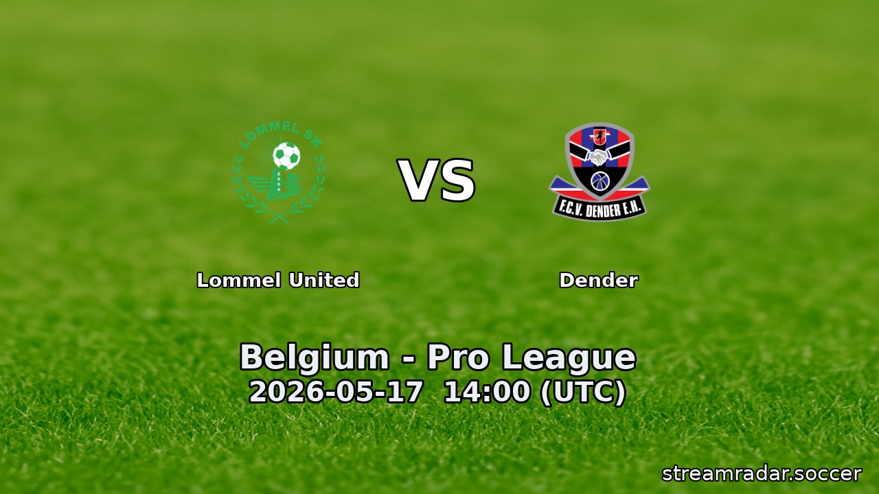 Lommel United vs Dender