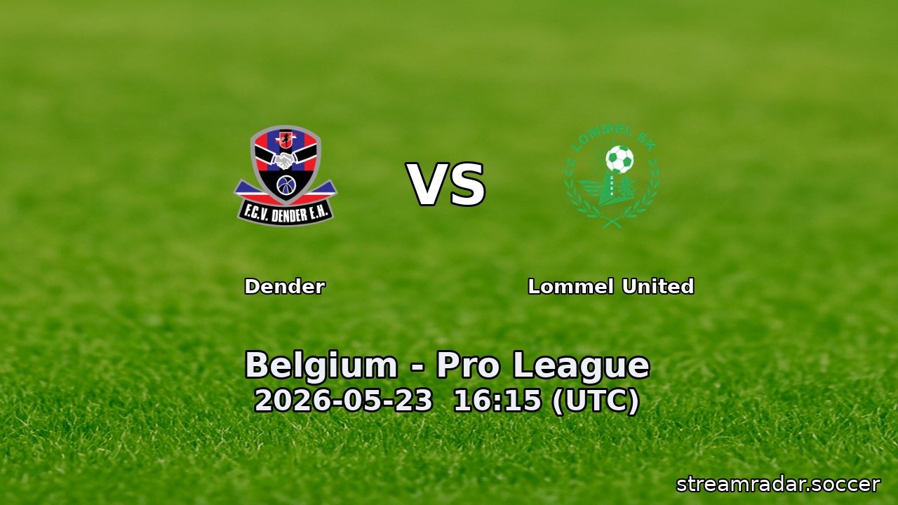 Dender vs Lommel United