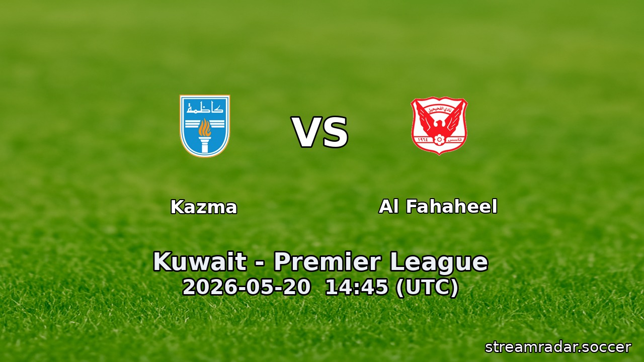 Kazma vs Al Fahaheel