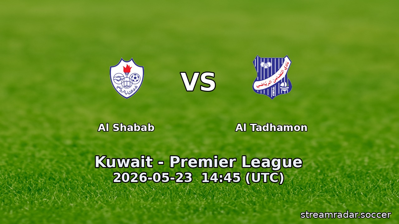 Al Shabab vs Al Tadhamon
