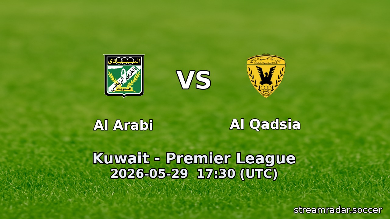 Al Arabi vs Al Qadsia