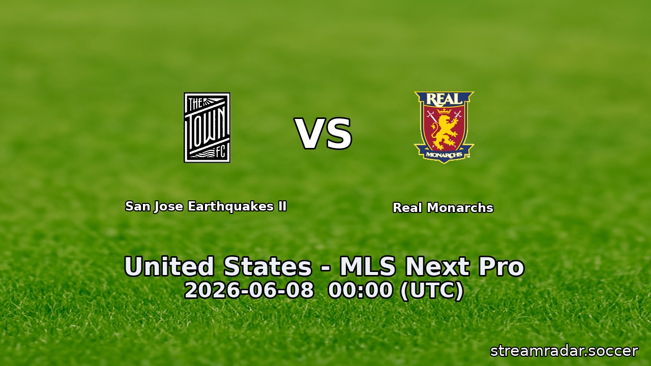 San Jose Earthquakes II vs Real Monarchs