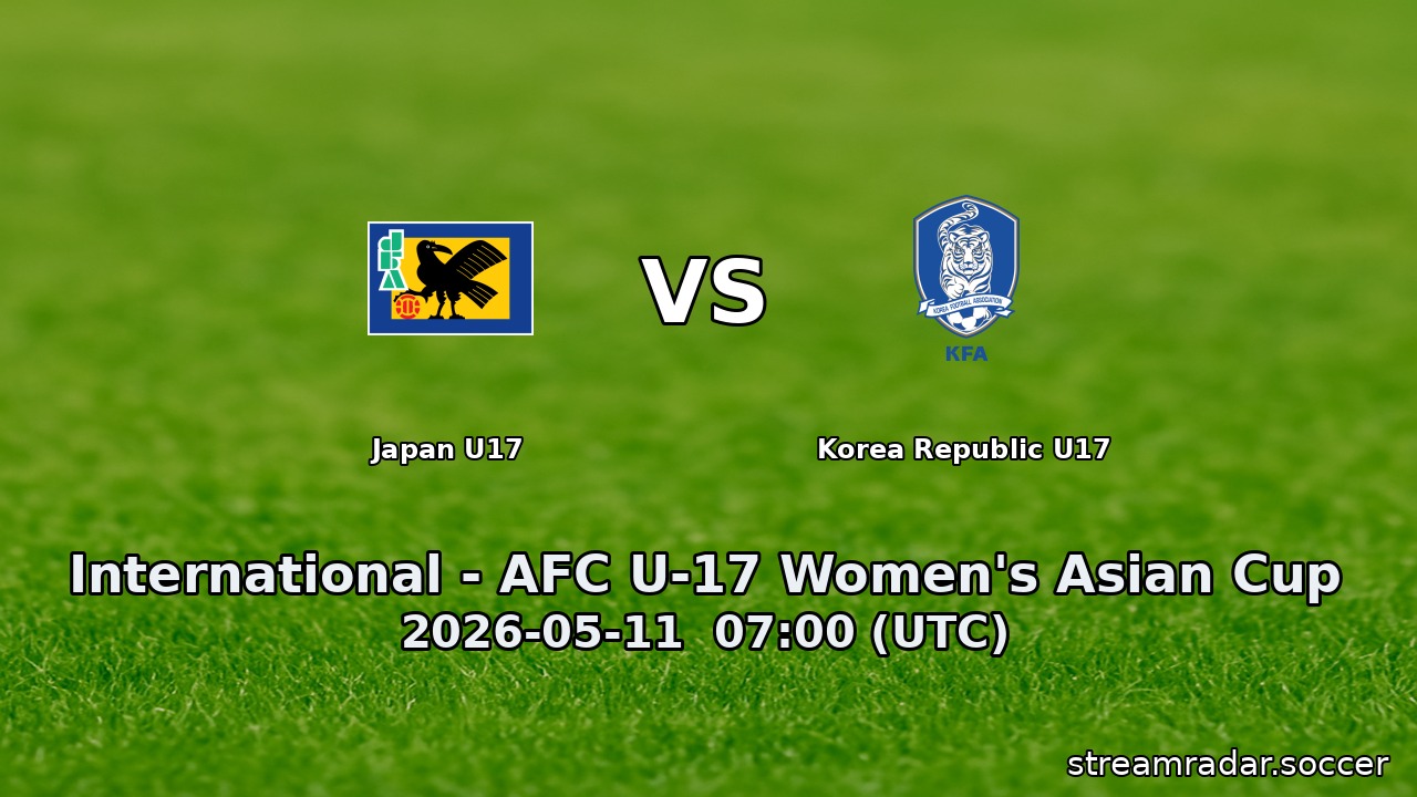 Japan U17 vs Korea Republic U17