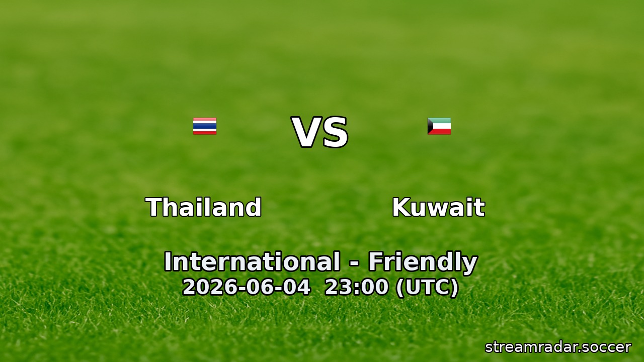 Thailand vs Kuwait