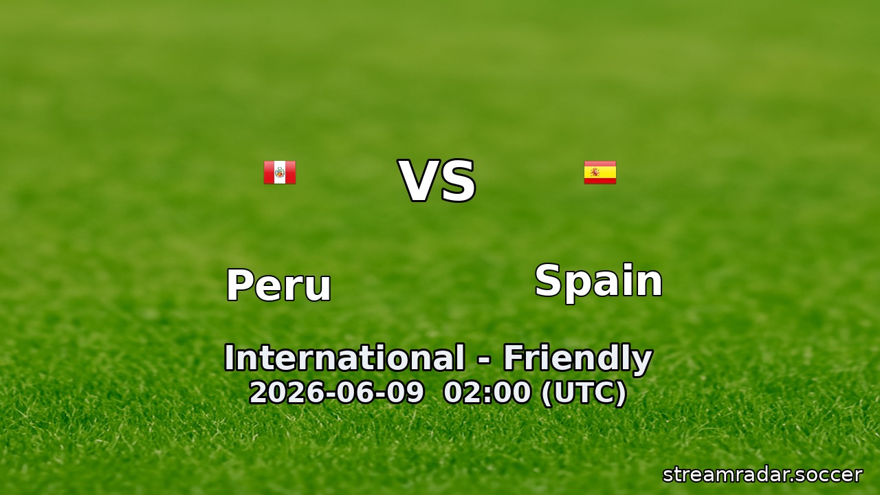 Peru vs Spain