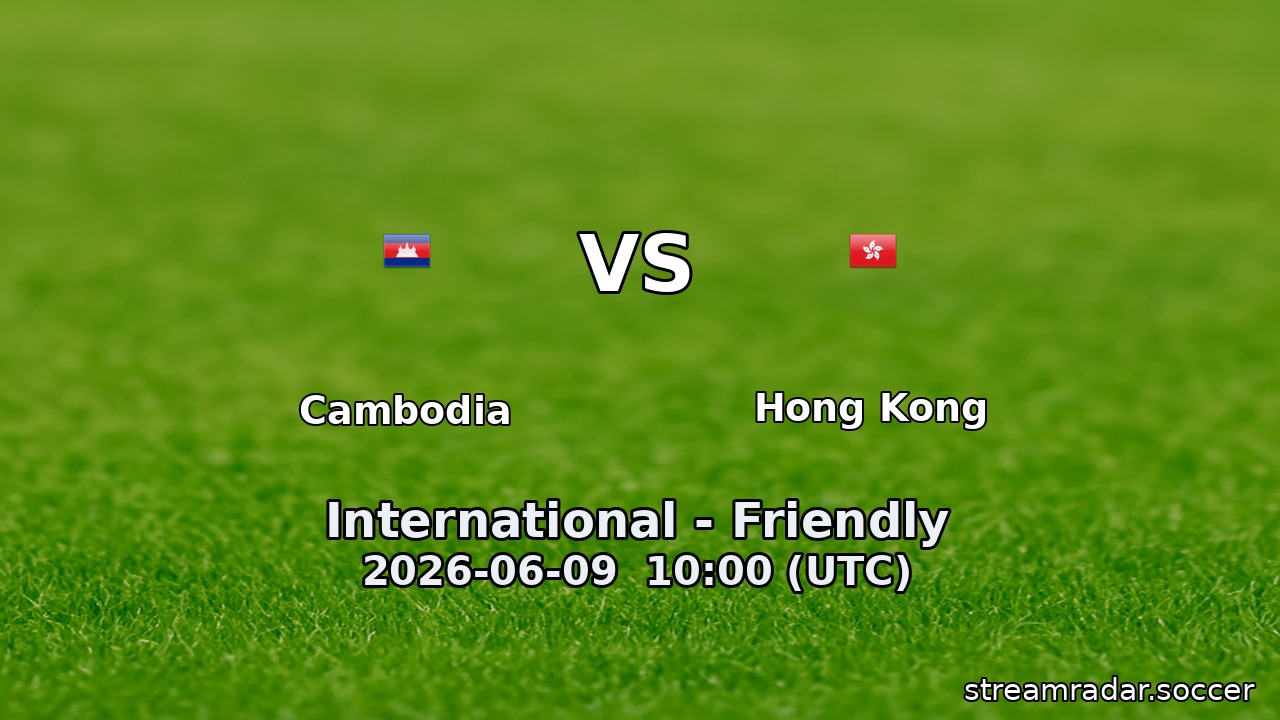 Cambodia vs Hong Kong