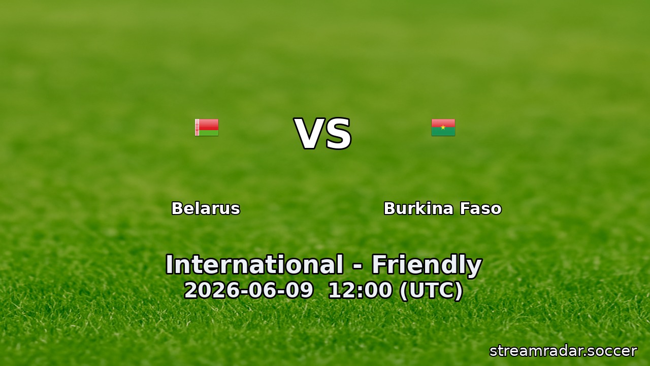 Belarus vs Burkina Faso
