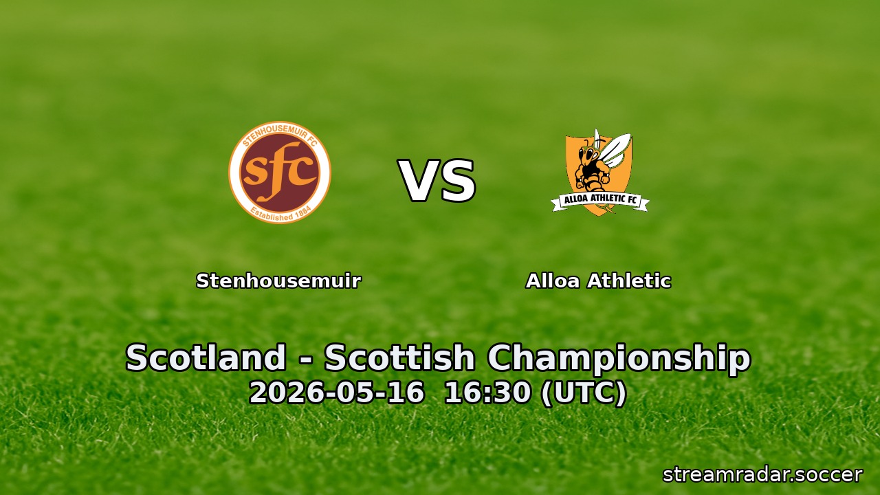 Stenhousemuir vs Alloa Athletic