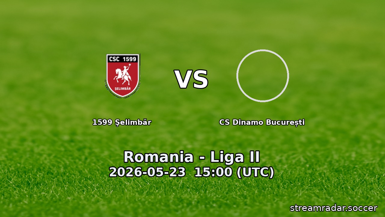 1599 Şelimbăr vs CS Dinamo București