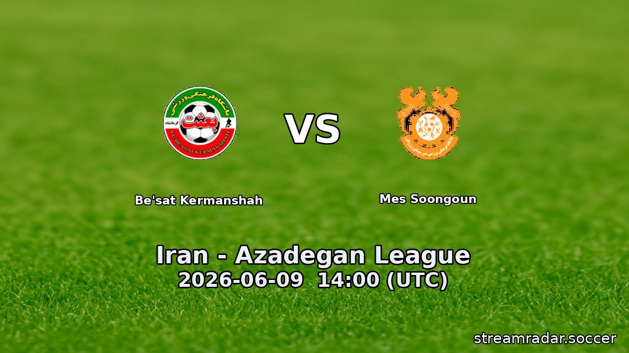 Be'sat Kermanshah vs Mes Soongoun