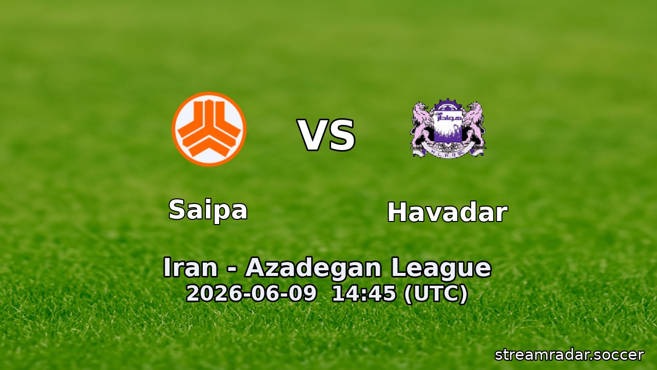 Saipa vs Havadar