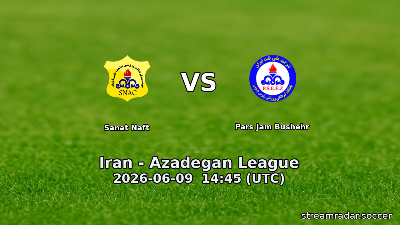 Sanat Naft vs Pars Jam Bushehr