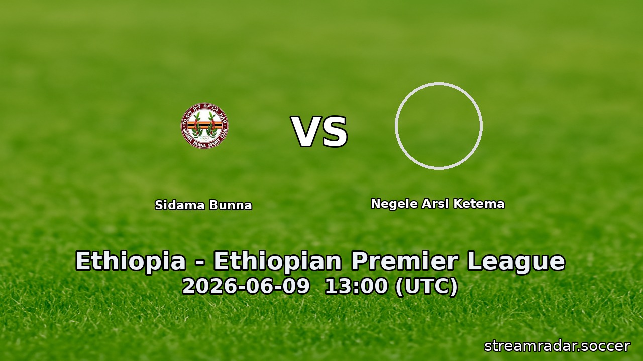 Sidama Bunna vs Negele Arsi Ketema