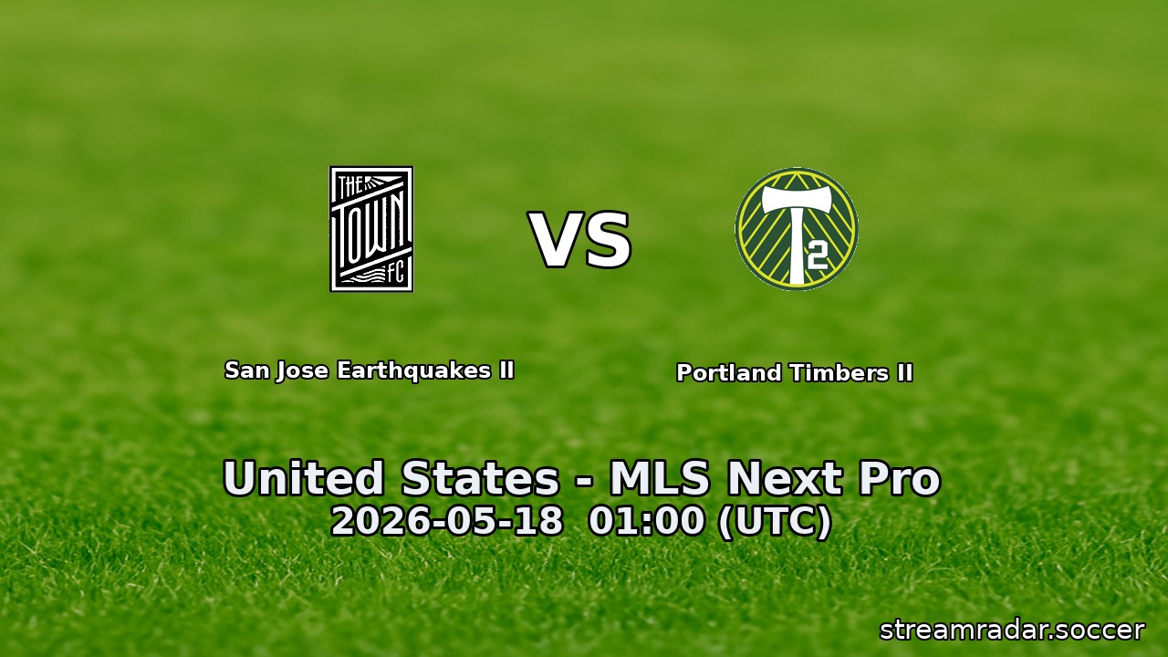 San Jose Earthquakes II vs Portland Timbers II