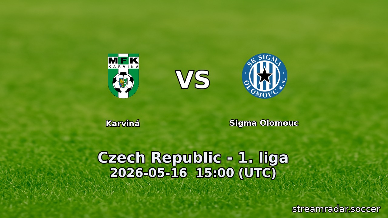 Karviná vs Sigma Olomouc