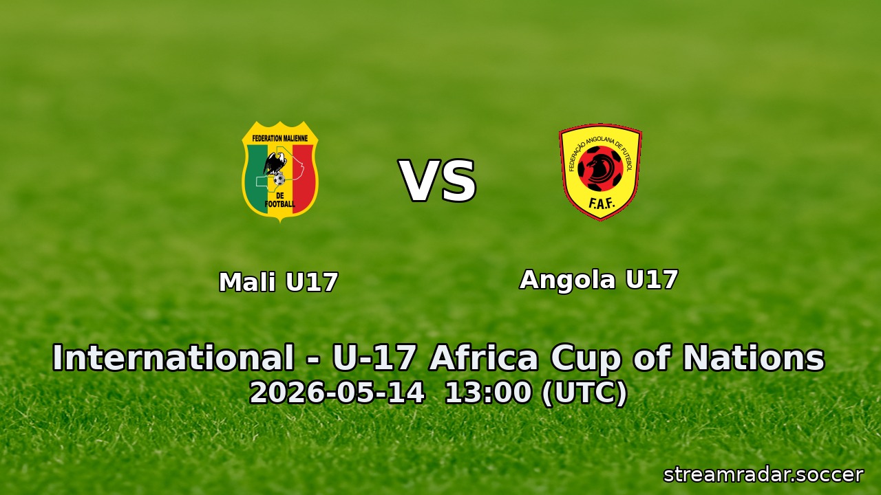Mali U17 vs Angola U17
