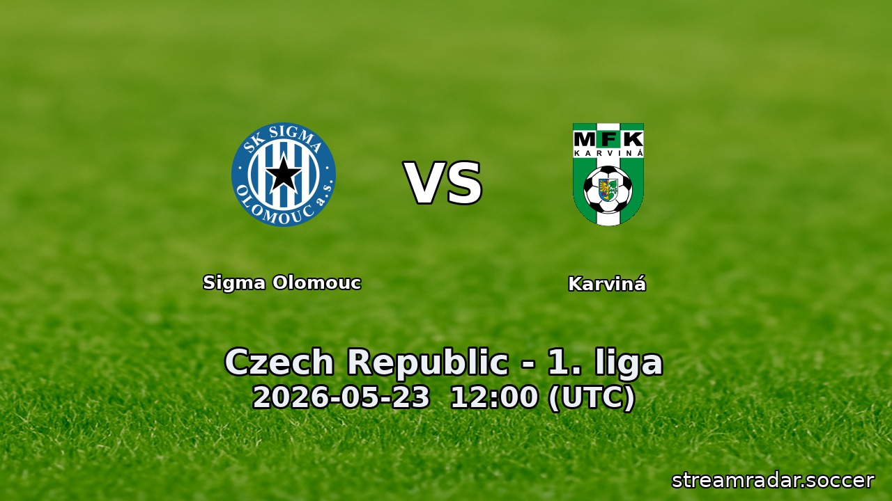 Sigma Olomouc vs Karviná
