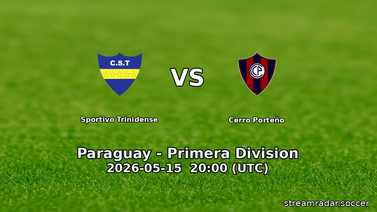 Sportivo Trinidense vs Cerro Porteño