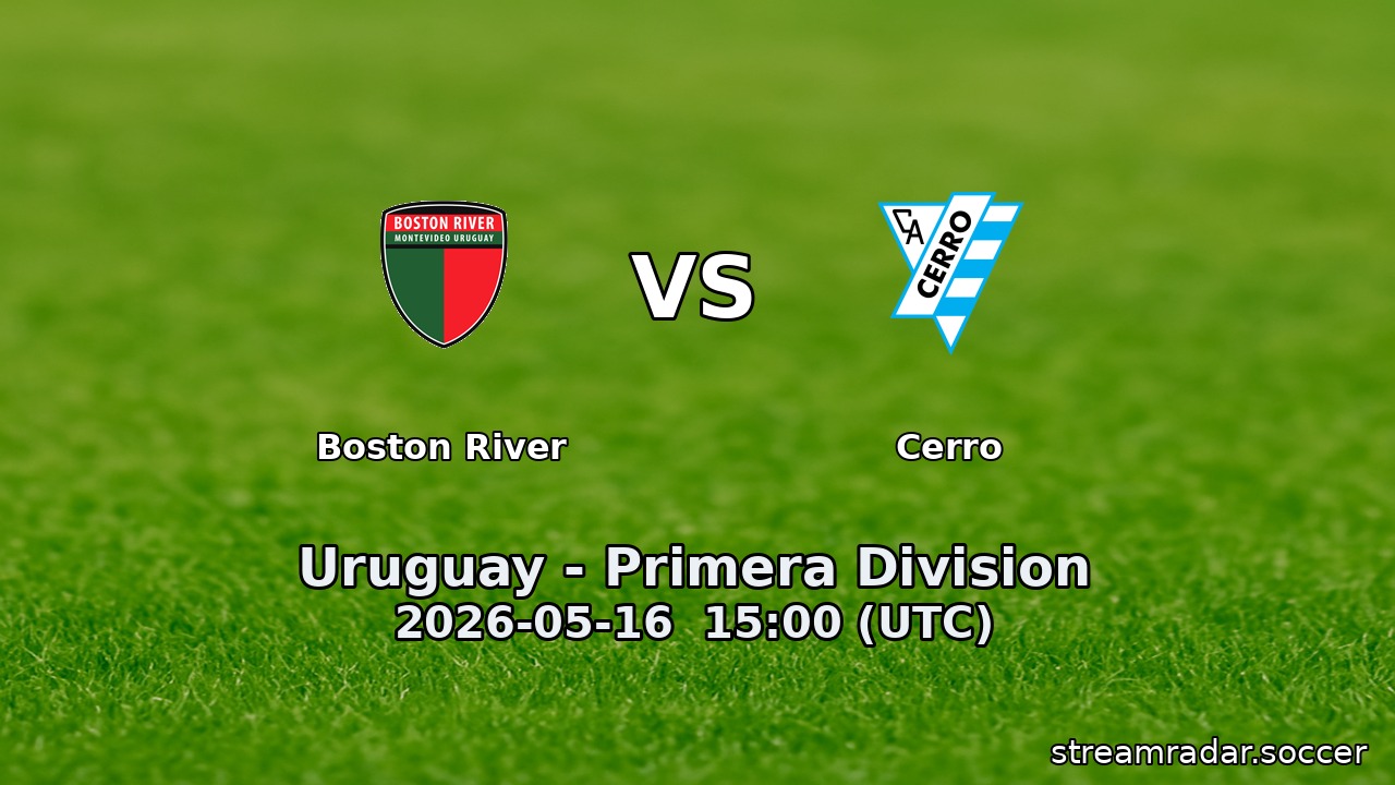 Boston River vs Cerro