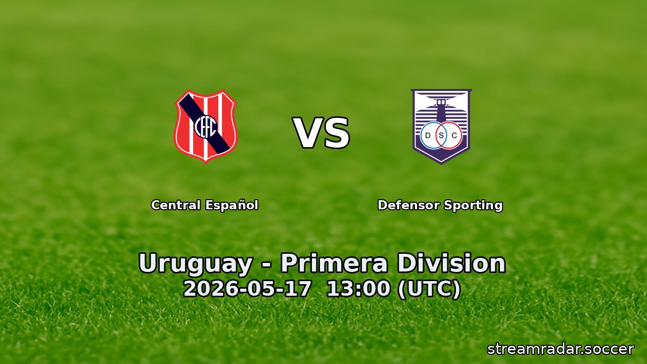 Central Español vs Defensor Sporting