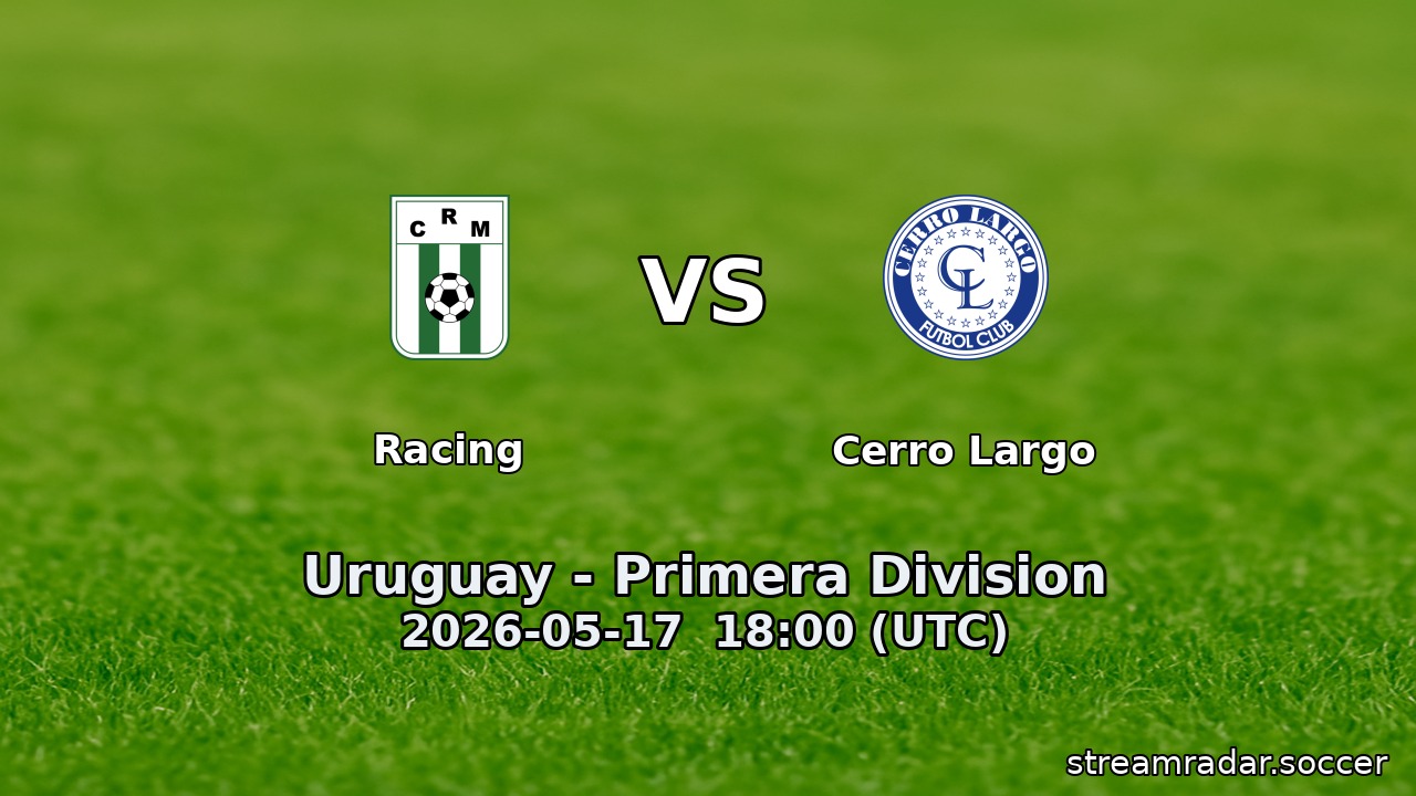 Racing vs Cerro Largo