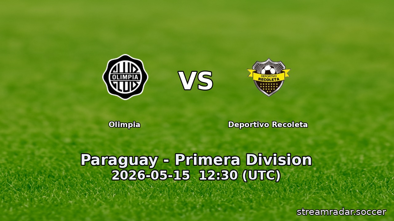 Olimpia vs Deportivo Recoleta