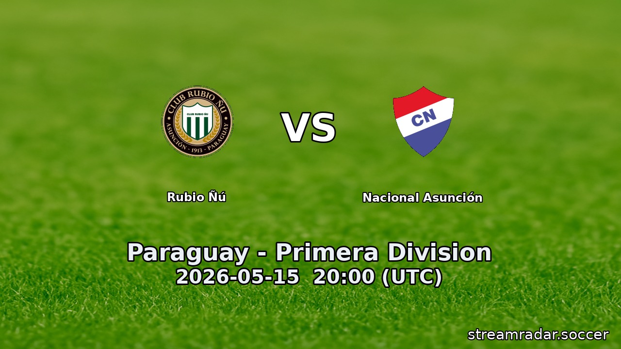 Rubio Ñú vs Nacional Asunción