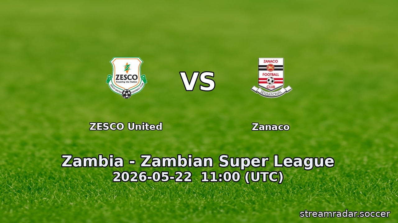 ZESCO United vs Zanaco