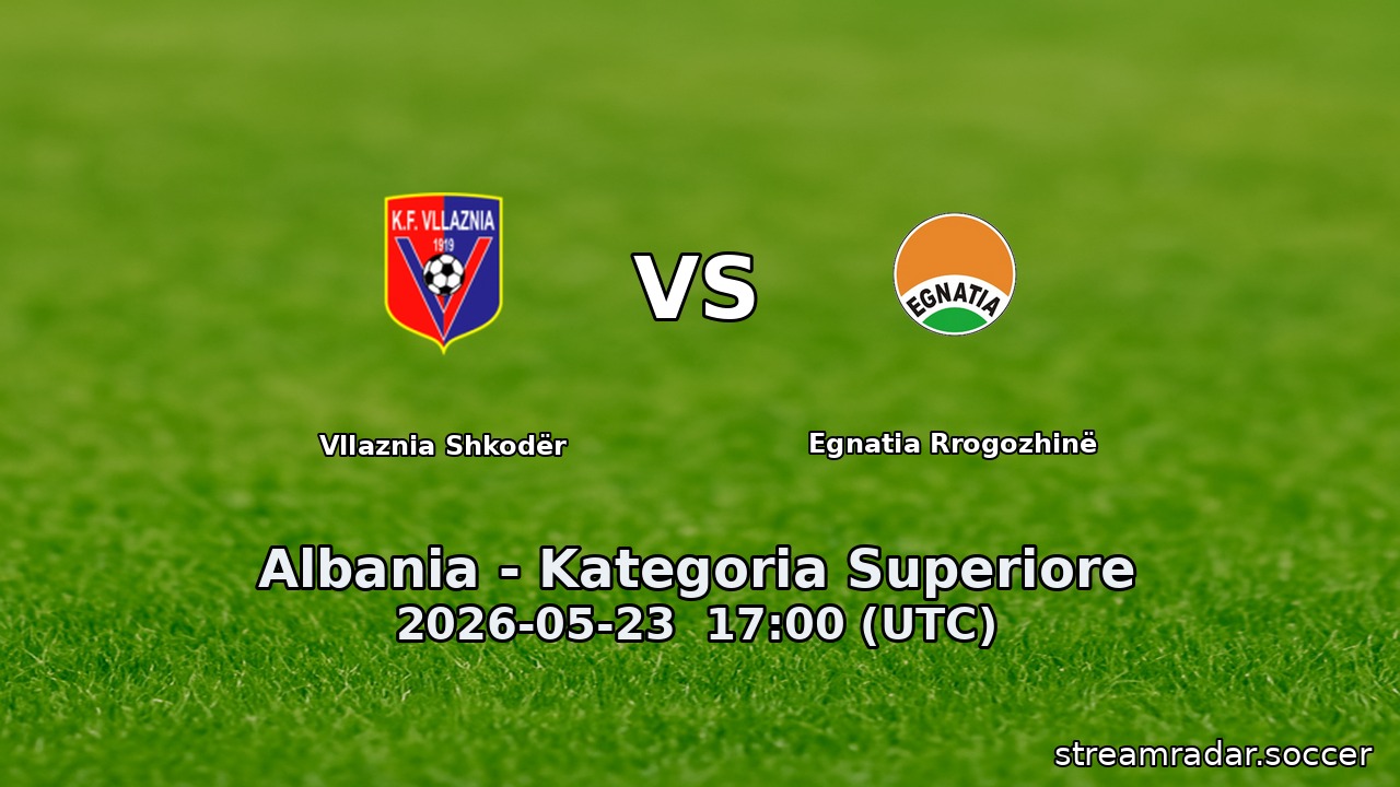 Vllaznia Shkodër vs Egnatia Rrogozhinë