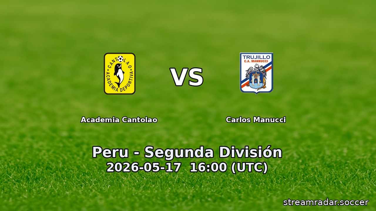 Academia Cantolao vs Carlos Manucci