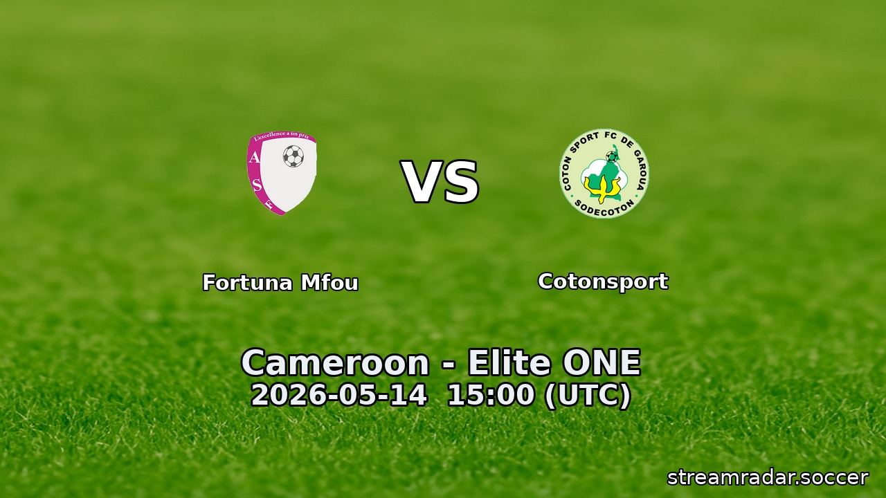 Fortuna Mfou vs Cotonsport